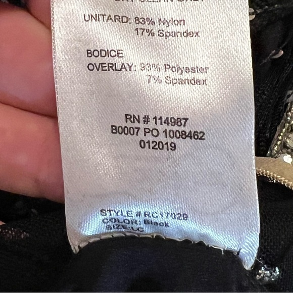 Revolution Dance Girl’s Flapper Dress STYLE #RC17029 COLOR: Black Large Child - Picture 16 of 16